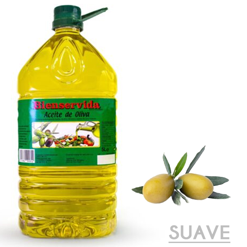 Aceite oliva suave 0.4º bienservida (bidon pet 5 l)-c.3 bid.