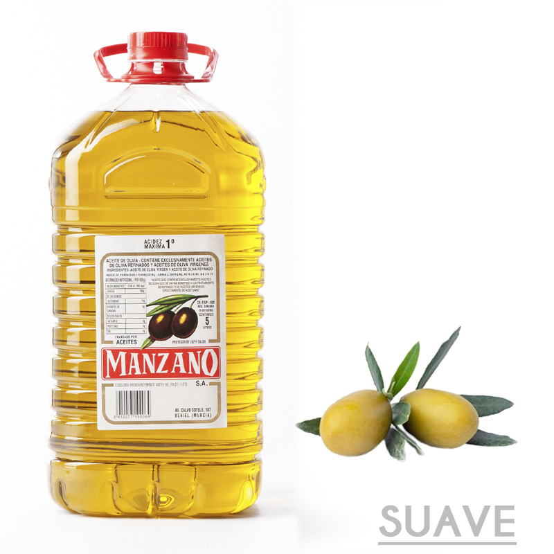 Aceite oliva suave 0.4º "manzano" (bidon pet 5 l)-c.3 bid.