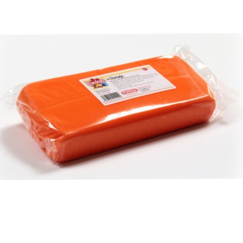 Pasta de azucar naranja(natural) (caja 6 pqtes 1 k.) kelmy