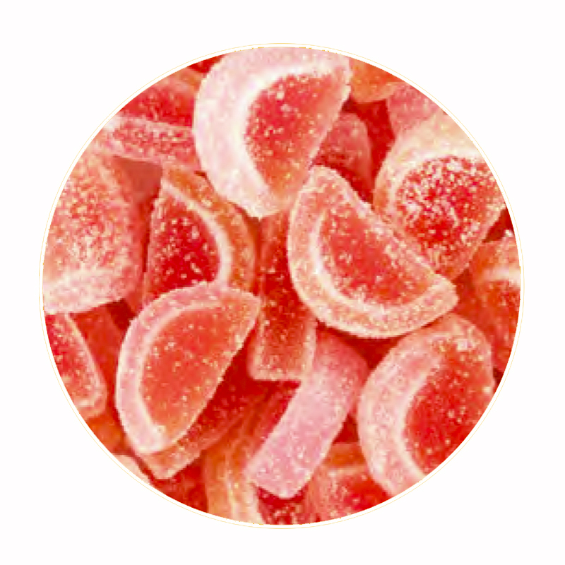 Gajos sabor fresa jelly+azucar (bolsa 1 kg.)