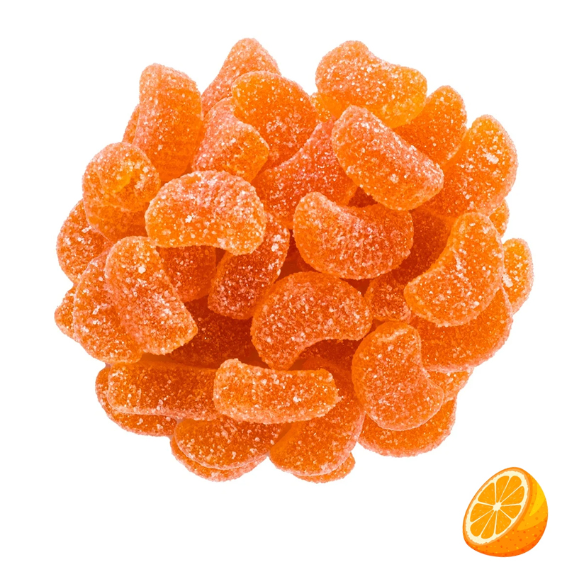Gajos sabor naranja jelly+azucar (bolsa 1 kg)