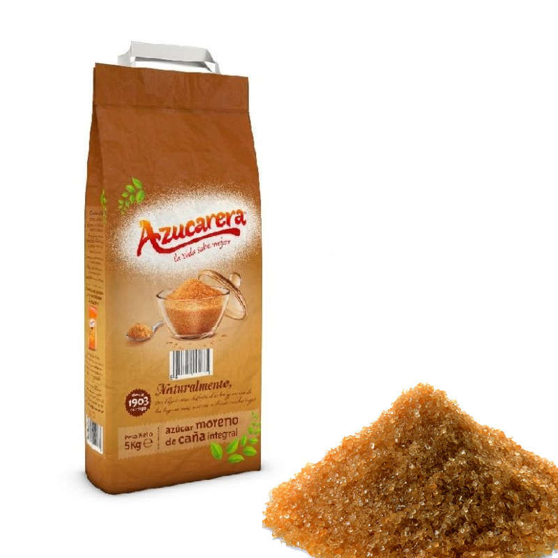 Azucar moreno caña integral azucarera (bolsa 5 kg.)