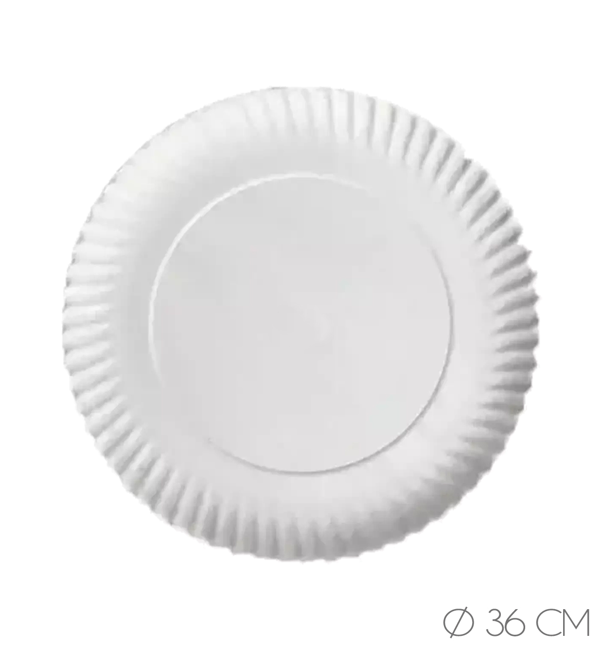 Platos carton lisos de 36 0-pq.50 u.-c.200 unid.