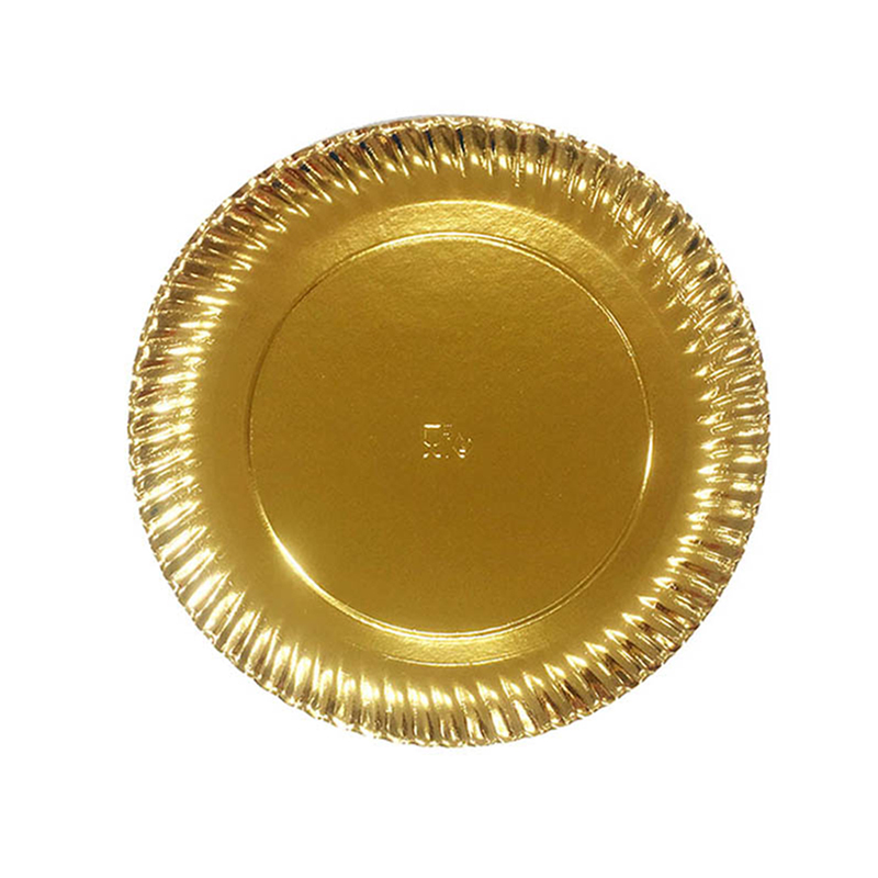 Platos carton oro 23 cm.-pq.100-c.800 u.