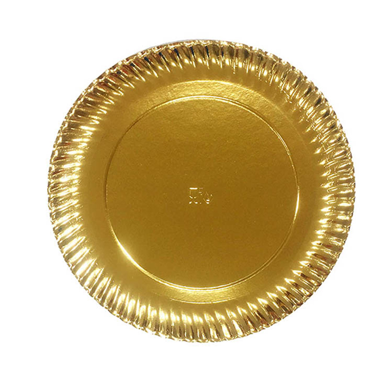 Platos carton oro 25 cm.-pq.100-c.600 u.