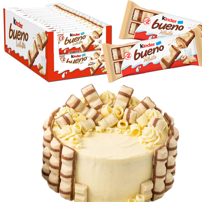 Kinder bueno white t.2 caja 30 packs-pack 2 und.