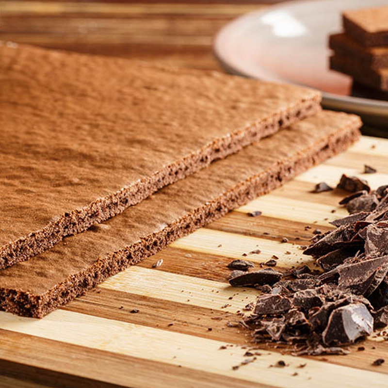 Plancha especial chocolate bizcocho 57x37x7 cg. creax (c.8 und.)