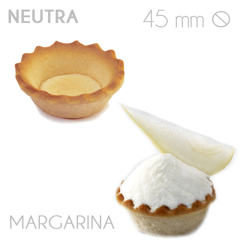 Tartaleta neutra 45 mm. 100%marg. vegetal (c.350 und.)