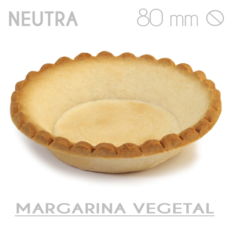 Tartaleta neutra 80 mm. 100%marg. vegetal (c.216 und.)