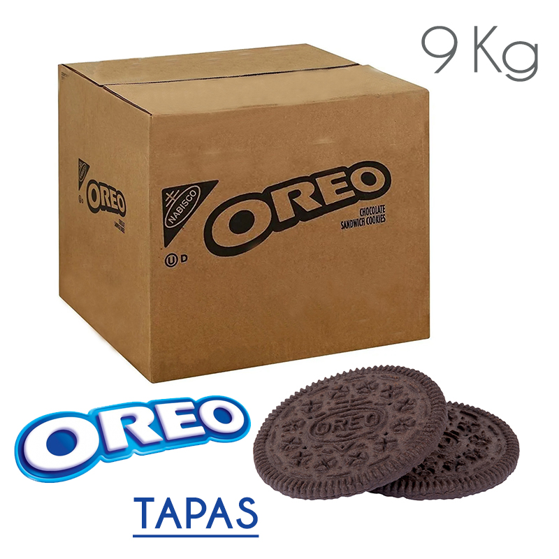 Tapas galleta oreo caja 9 kg.