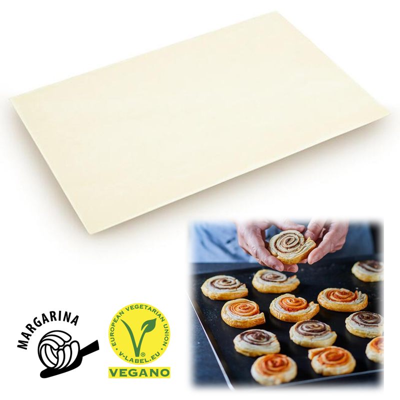 Base hojaldre-625 g. (c.16 u.) margarina ( 2,5 mm.)