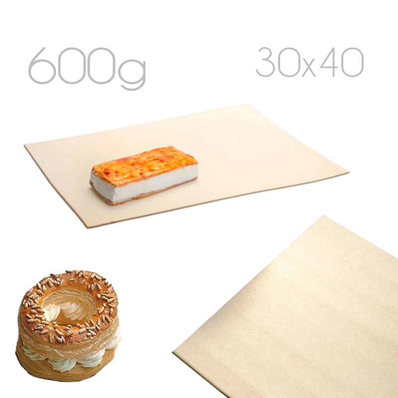 Plancha hojaldre 30x40 creax 600 gr. (caja 15 und.)