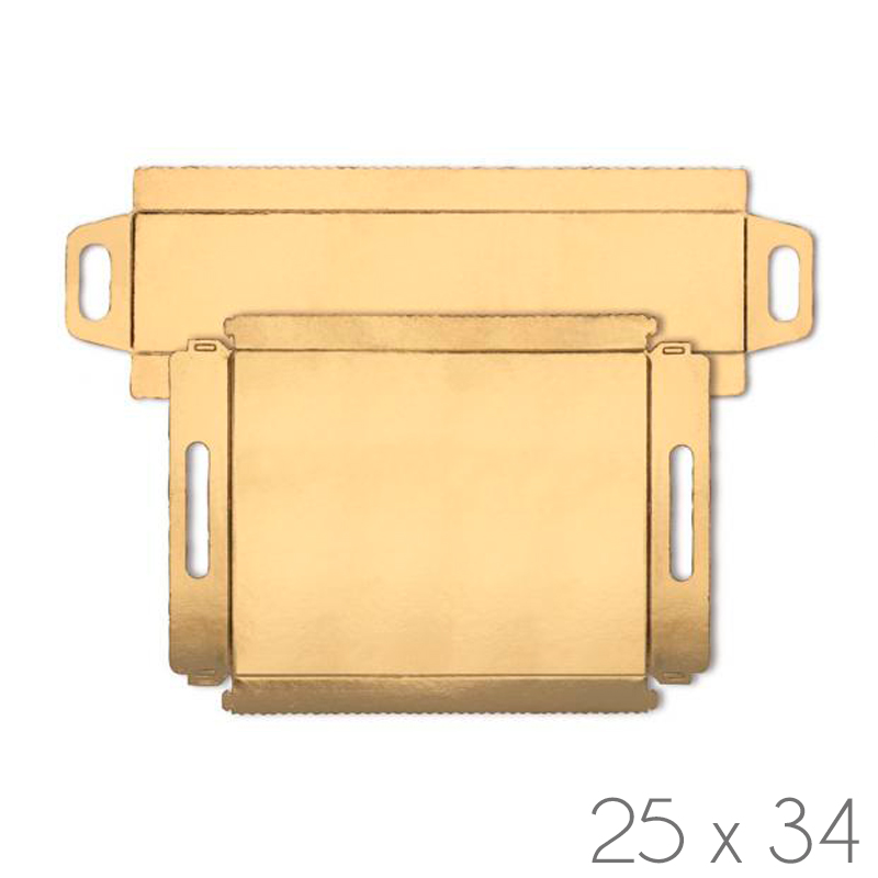Bandeja asa met. oro 25x34 ref.cr-5 (c.2 pqte. 100 und.)