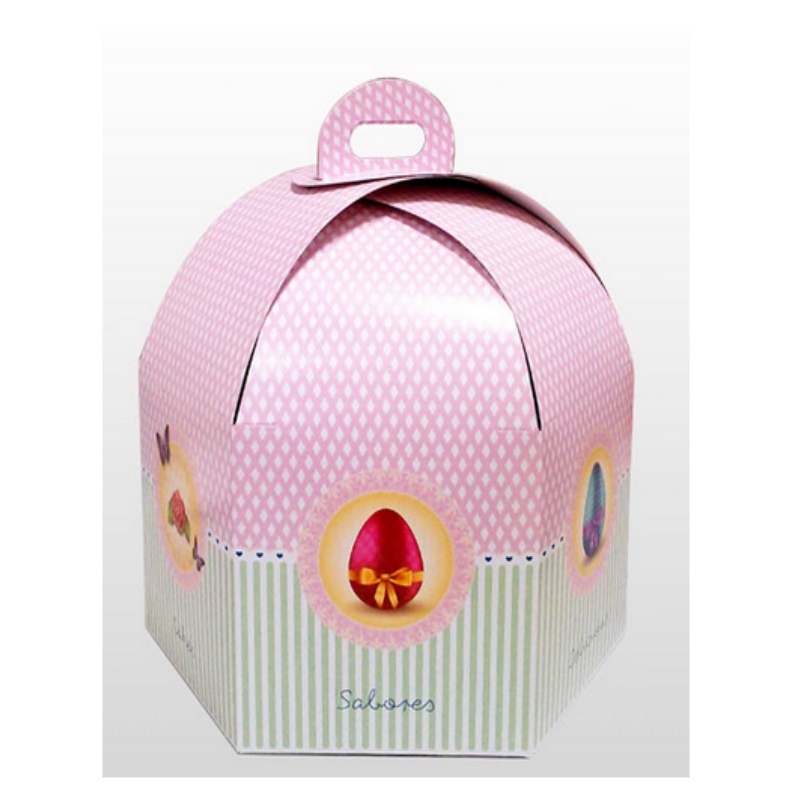 Caja pleg. hexag."monas" 34 alt.:19 cm. (caja 50 und.)