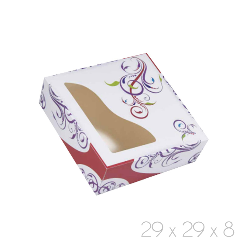 Cajas con ventana "trendy" 29x8