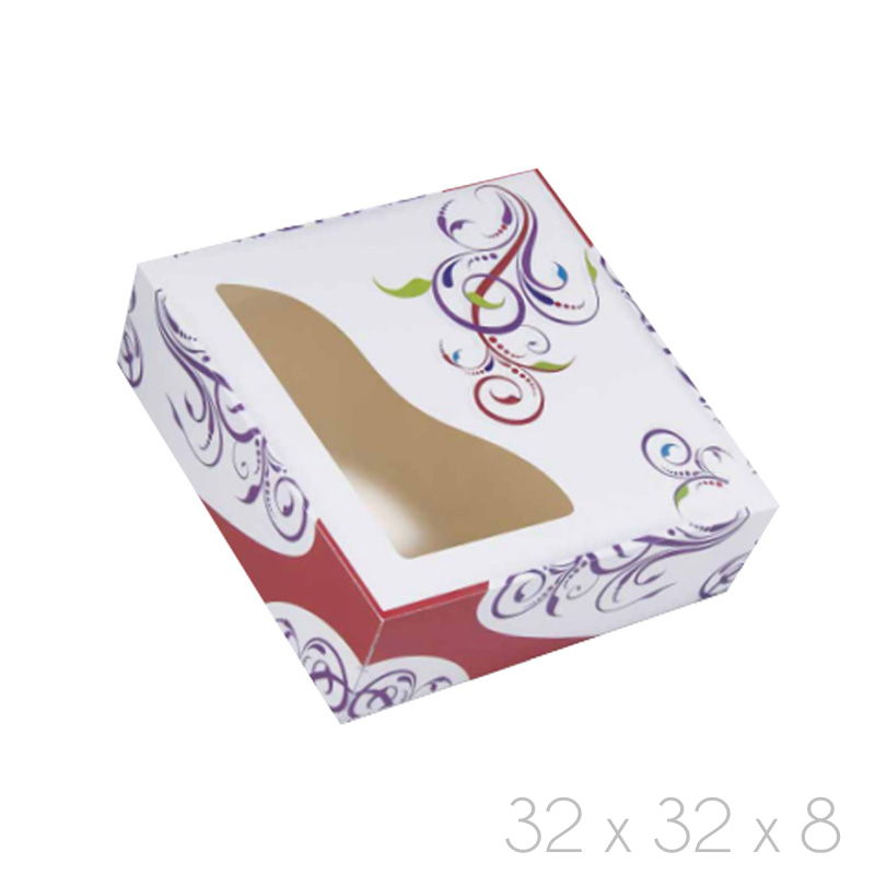 Cajas con ventana "trendy" 32x8