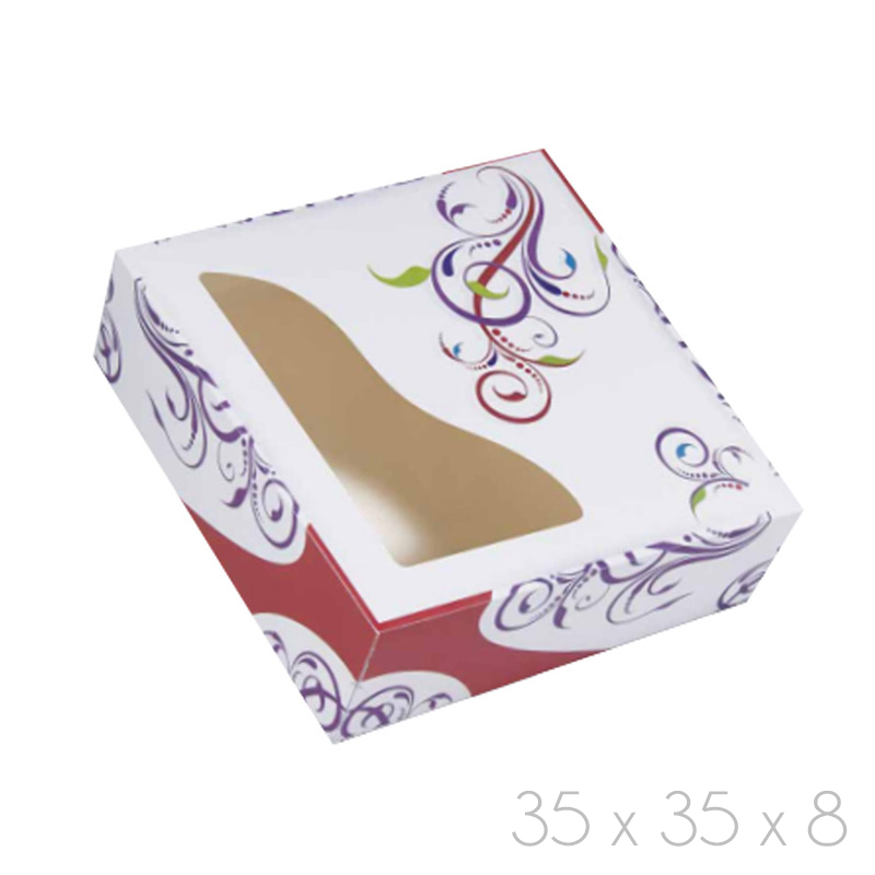 Cajas con ventana "trendy" 35x8