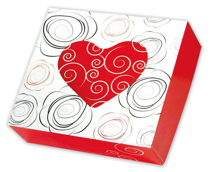 Cajas "rosae" c/ventana 20x20x8 (pq. 50 unid)
