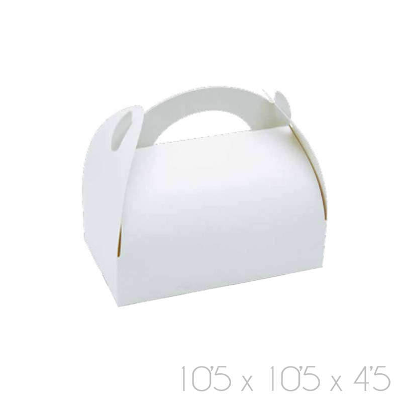 Caja asa blanca 10.5x10.5x6 (pq.50 unid.)