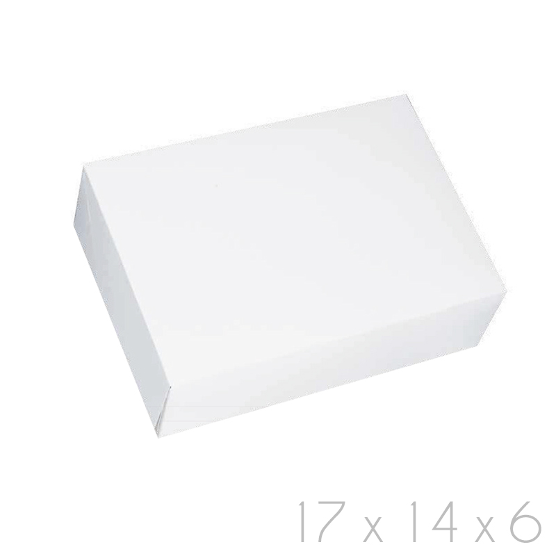 Cajas pastas blancas 17x14x6 (1/2 kg.)
