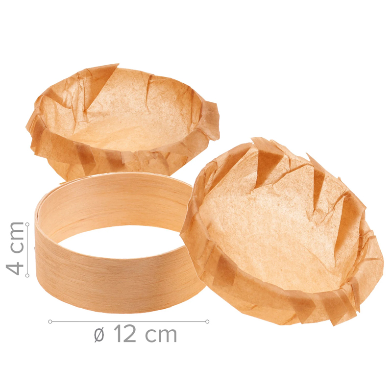 Aro madera con papel 12x4 cm. (caja 60 und.) 515507