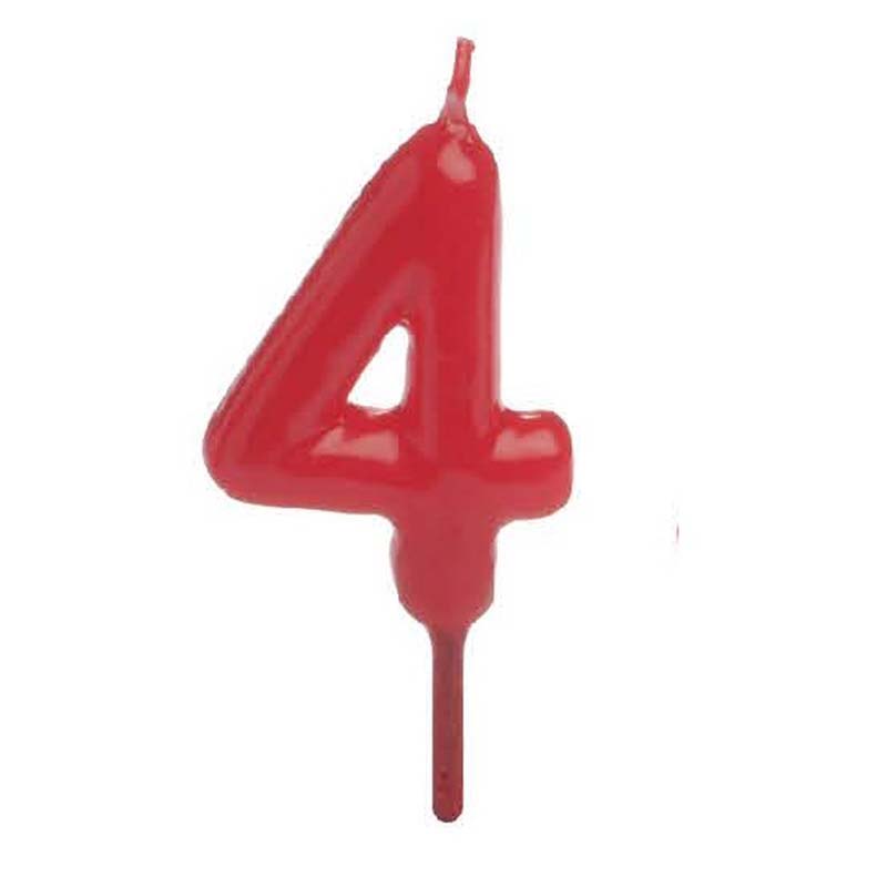Vela conica pequeña nº4 - 7 cm. pqte 12 unds.