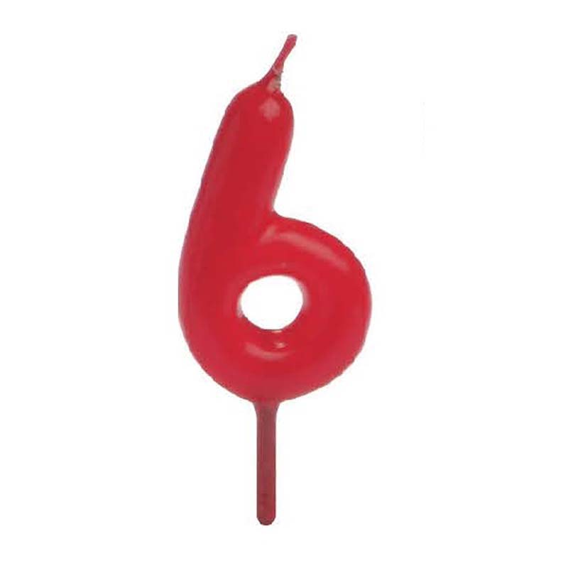 Vela conica pequeña nº6 - 7 cm. pqte 12 unds.