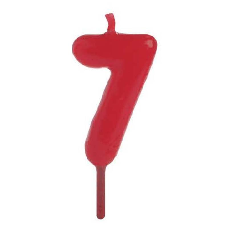 Vela conica pequeña nº7 - 7 cm. pqte 12 unds.