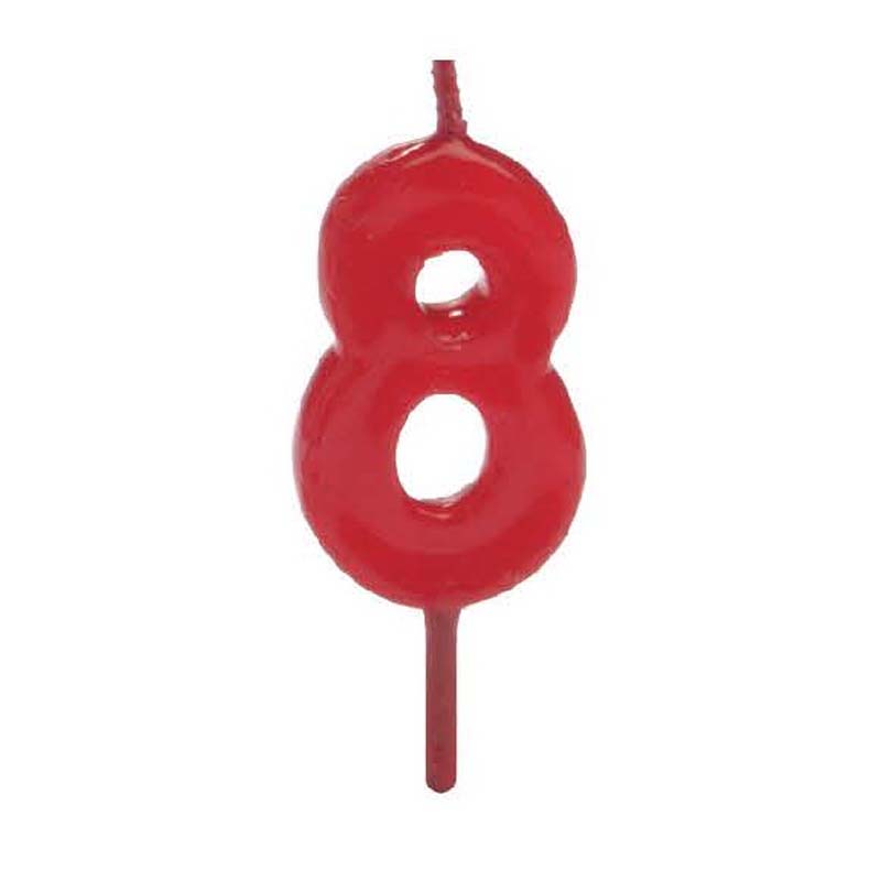 Vela conica pequeña nº8 - 7 cm. pqte 12 unds.