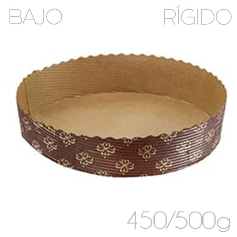 Molde papel horno bizcocho bajo rigido 500g.-170x55-c.0.54