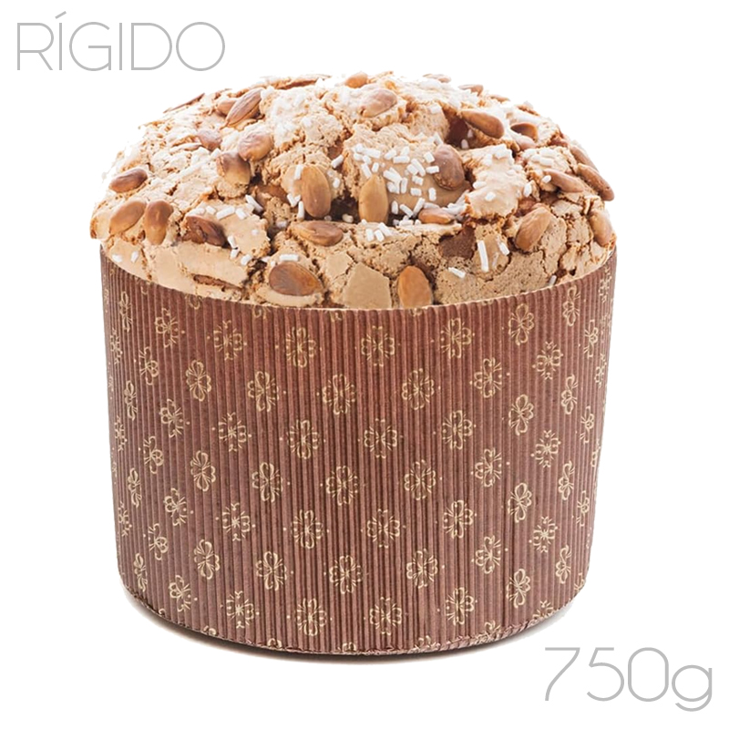 Molde papel horno panettone alto rigido pb154110w-750gr.-pq-25 u.