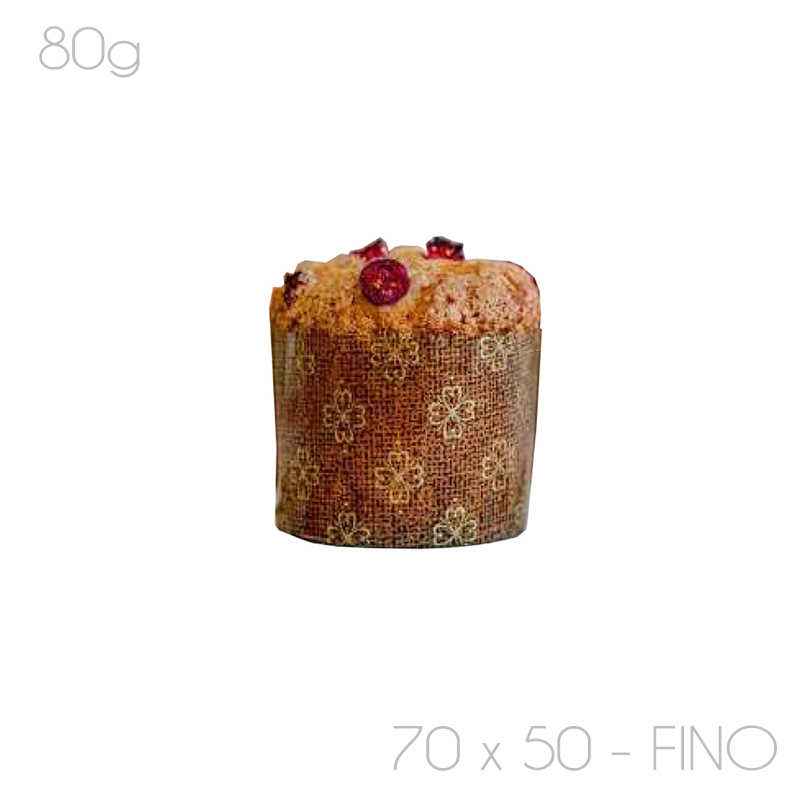 Molde papel horno panetoncino 70x50-(c.2 mill)-16filas x 125 unid