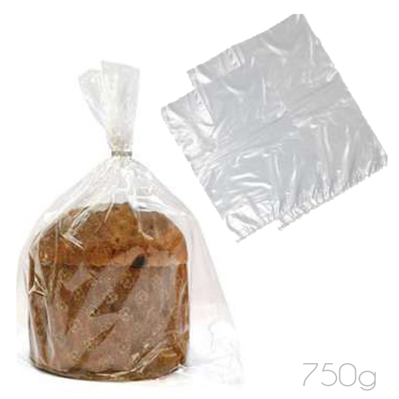 Bolsa panettone polipro. 750 gr. pq.100 u. (c.20 p.) 29x40