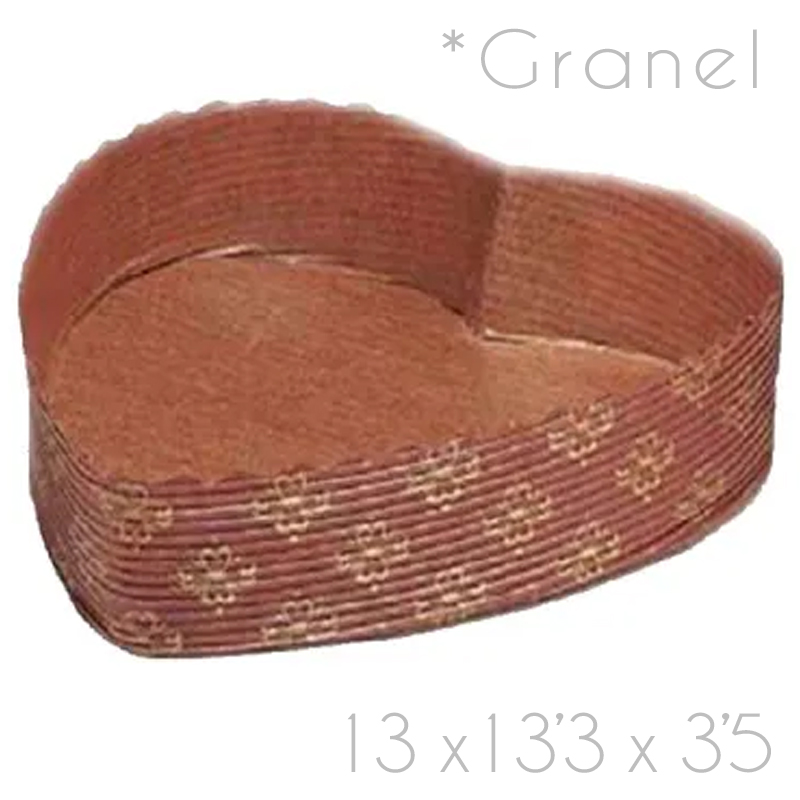 Molde papel horno corazon g9f09014 130x133x35-100gr-c.300u. granel(6f.x50u)