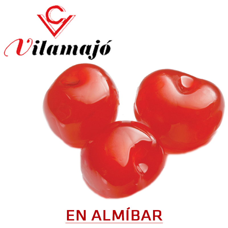 Cereza roja almibar denso vilamajo gorda (24) (lata 6 kg.)