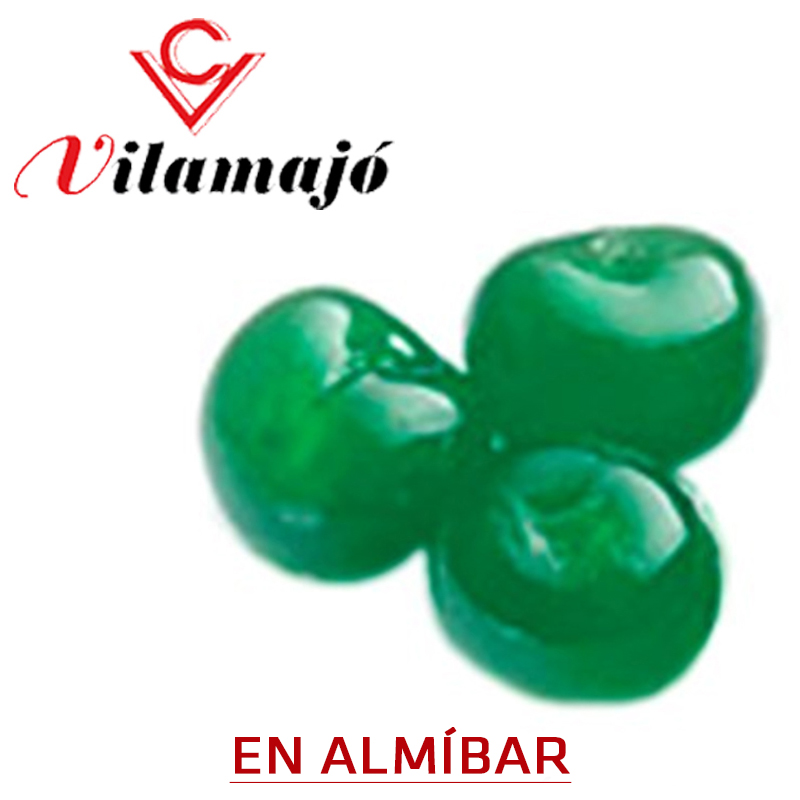 Cereza verde almibar denso vilamajo gorda (24) (lata 6 kg.)