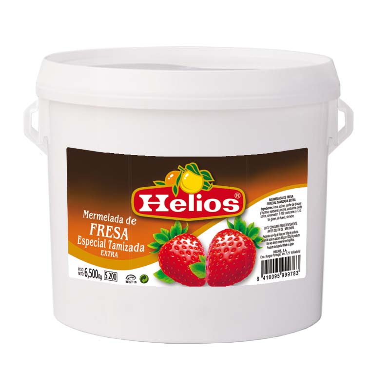 Relleno fresa helios tamiz. esp. 65ªbrix -cubo 4,5 kg.neto