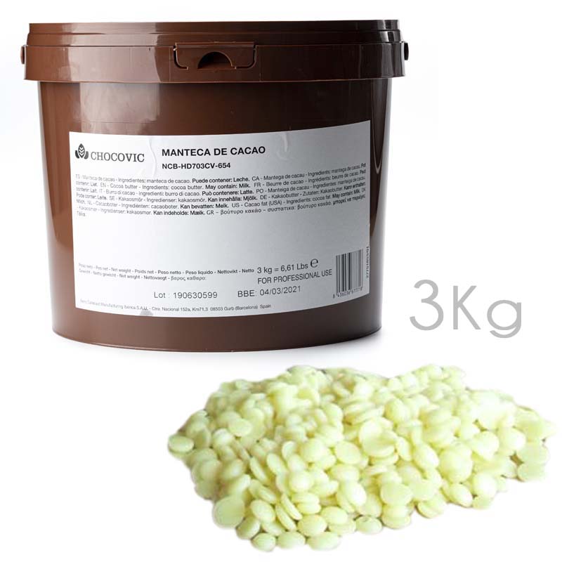 Manteca de cacao gotas (caja 4 cubos x 3 kg.) ncb-hd703cv-654