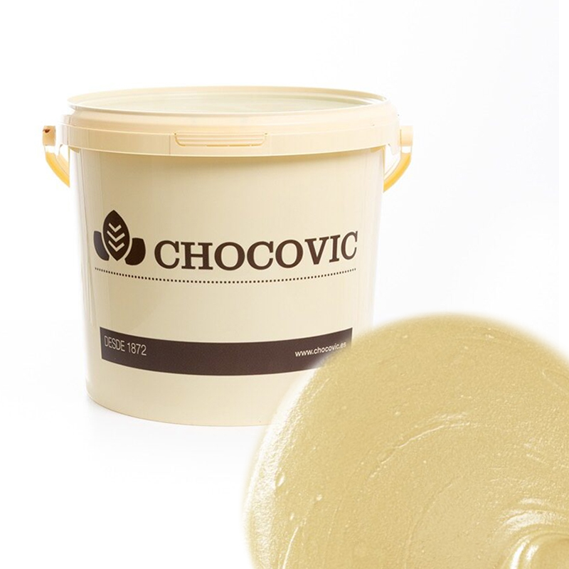 Chocolate crema blanca horneable (cubo 10 kg.) chocovic