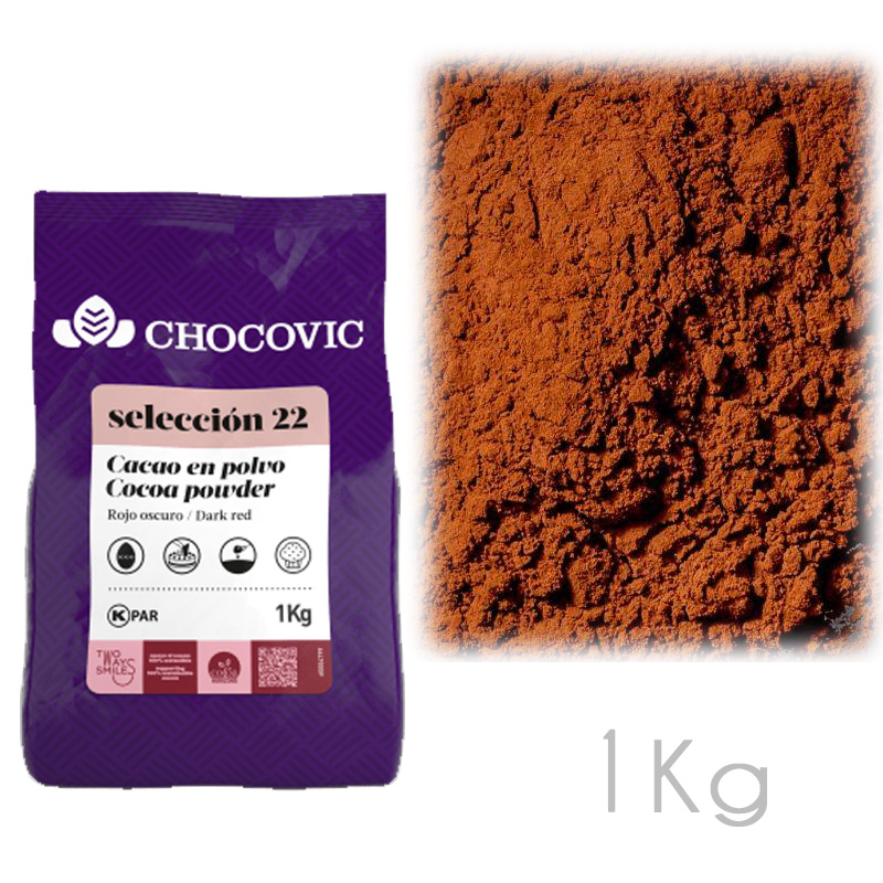 Cacao en polvo selección 22 .alcal (bolsa1kg-caja 6 kg)