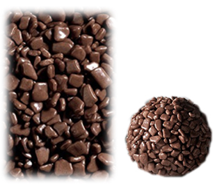 Decoracion paillete choco. (escamas negras)c.6 pq.1kg