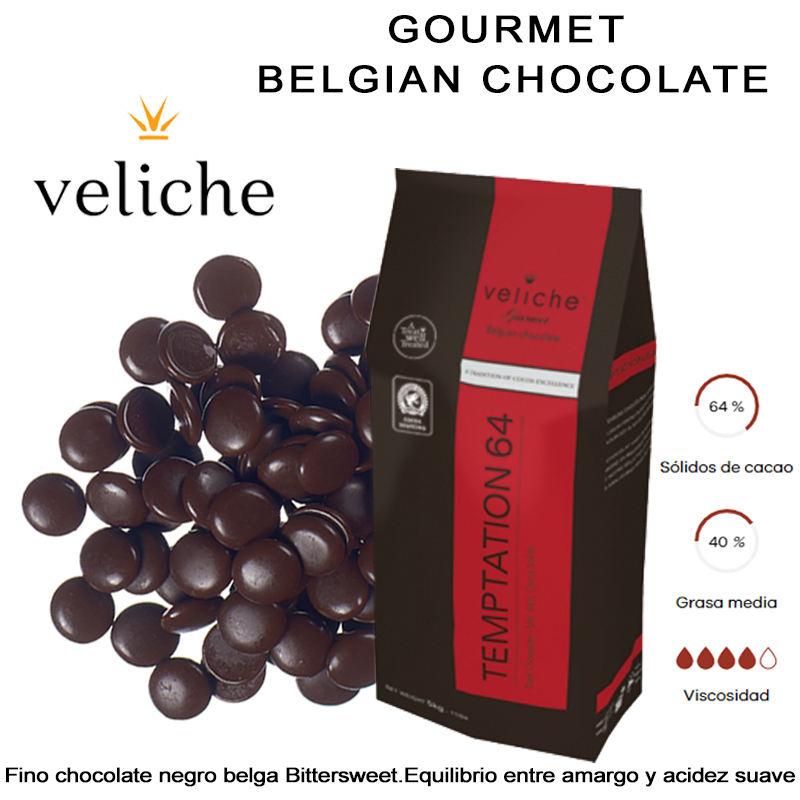 Cobertura veliche negra temtation 64 % (c. 10 kg-2 b. 5 kg)