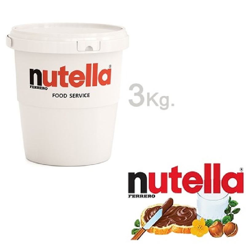 Nutella crema de avellanas cubo 3 kg.