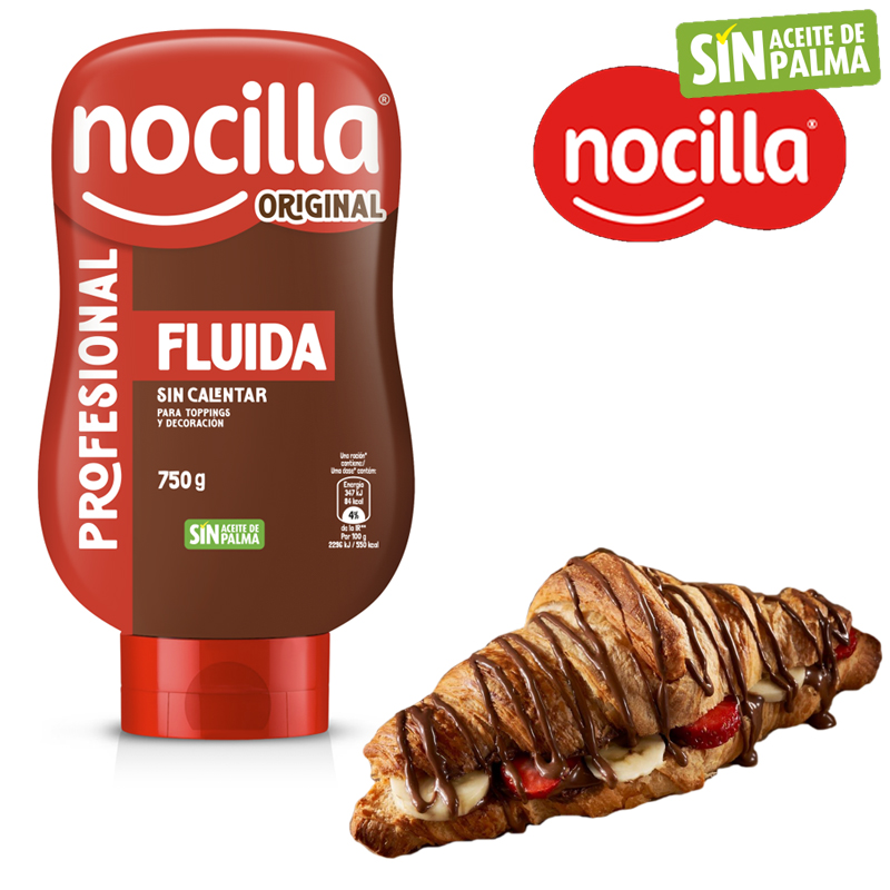 Nocilla boca abajo fluida original botella 750 dosif.