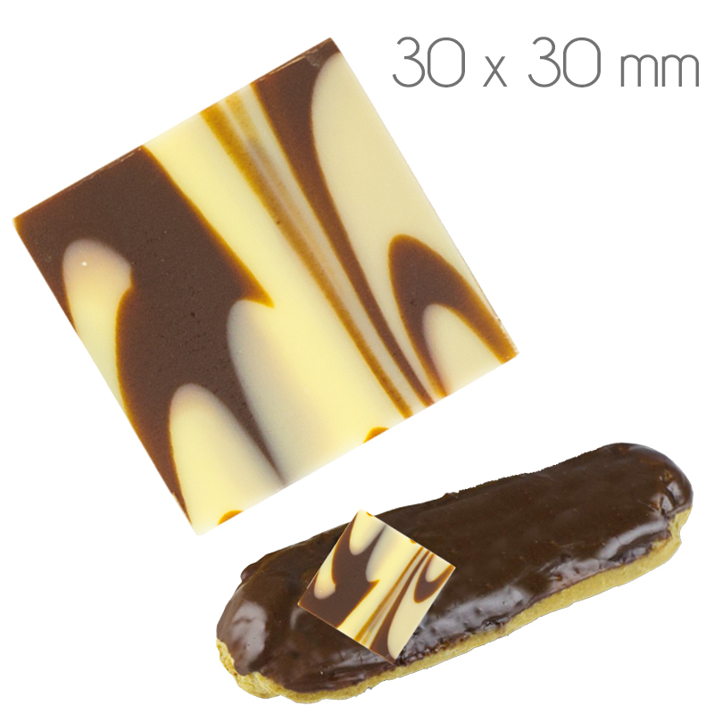 Cuadrado marmol choco. 30x30mm (caja 450 und)