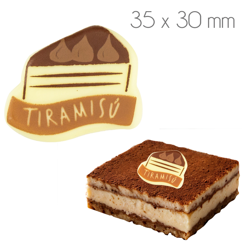 Letrero tiramisu choco. ref. 14701f36sbp c.120 und.