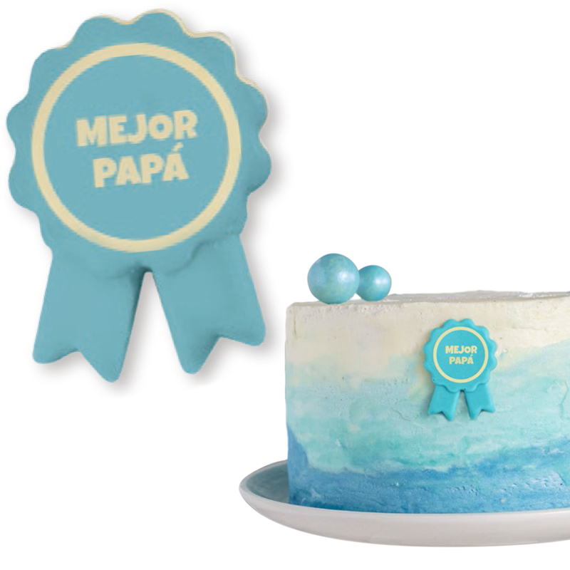 Letrero choco "mejor papa" 20775f400sbp 29,5xh41mm(c.90 u.)