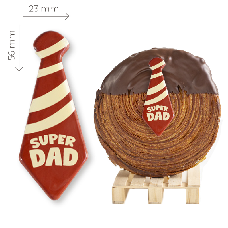 Corbatas "super dad" choco 23x56mm.21336f231sbp (c. 135 und.)