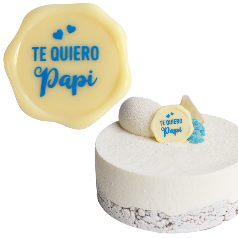 Letrero te quiero papi choco. 34x34 mm.17167f377bp (c.96 u.)