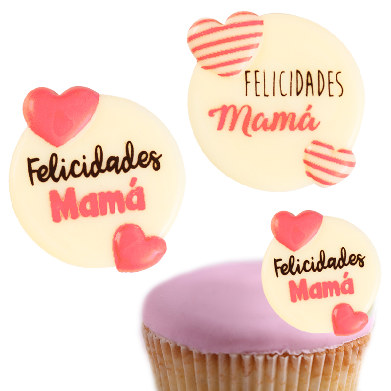 Letrero corazon "mama" choco bco .30x30,5h.mm.18353f379bp (c.135 u.)